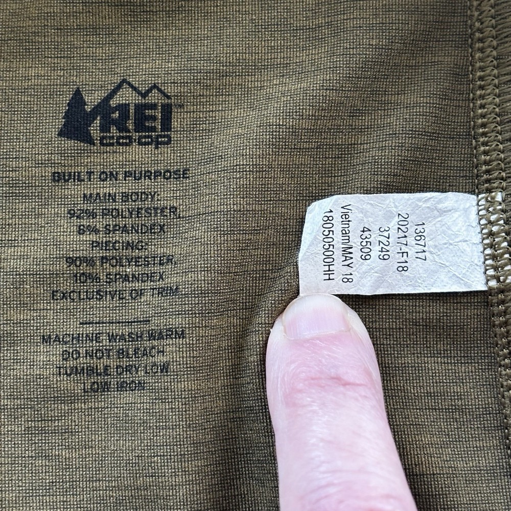 REI Co-op Screeline Cascade Long-Sleeve T-Shirt Womens L Olive Green - Picture 8 of 8